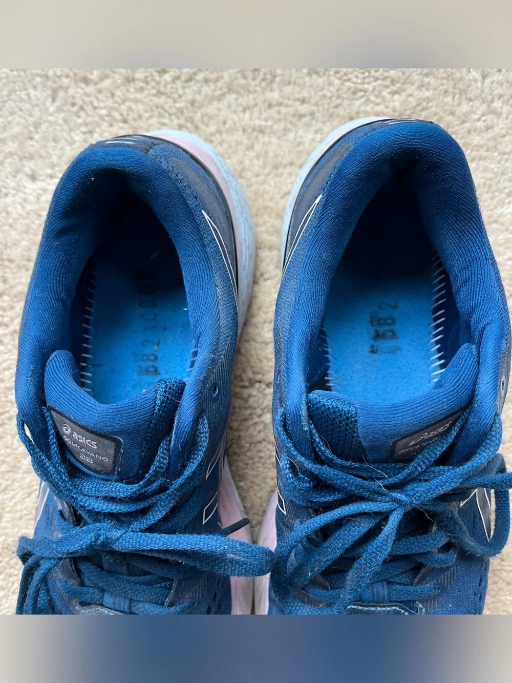 Asics Gel-Kayano 28 Women's Blue Running Shoes - Size 10.5 M - #1012B047 - VGUC